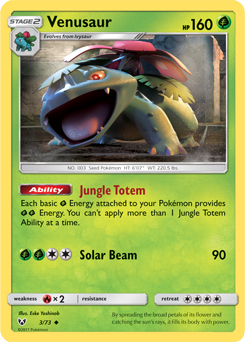 Venusaur - Shining Legends - Uncommon - 3