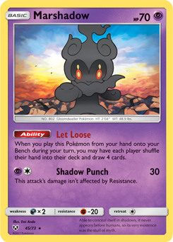 Marshadow - Shining Legends - Holo Rare - 45