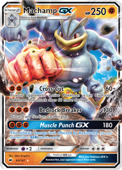 Machamp GX - SM - Burning Shadows - Ultra Rare - 64