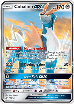 Cobalion GX - SM - Team Up - Ultra Rare - 106