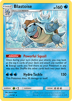 Blastoise - SM - Team Up - Rare - 25