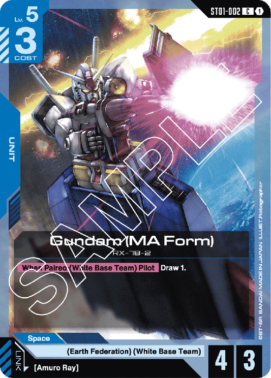 Gundam (MA Form) - Starter Deck 01: Heroic Beginnings - Common - ST01-002