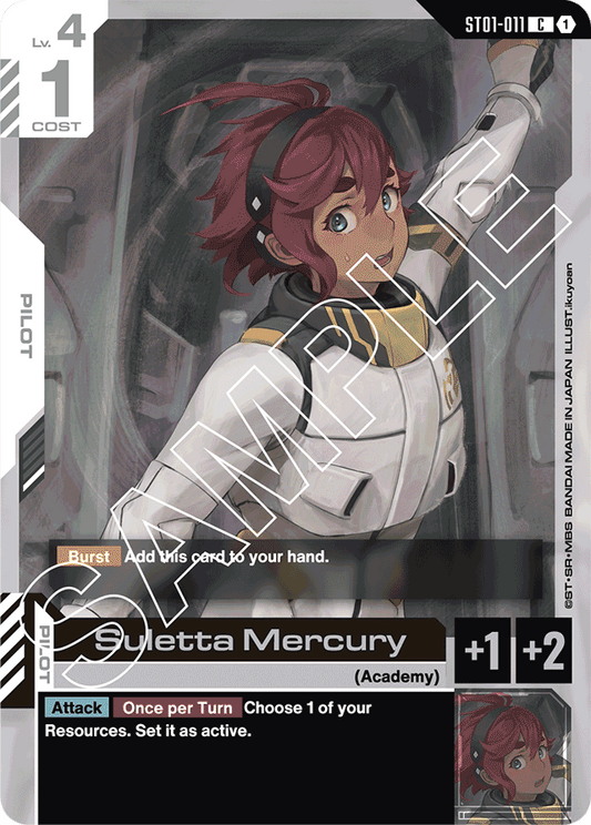 Suletta Mercury - Starter Deck 01: Heroic Beginnings - Common - ST01-011