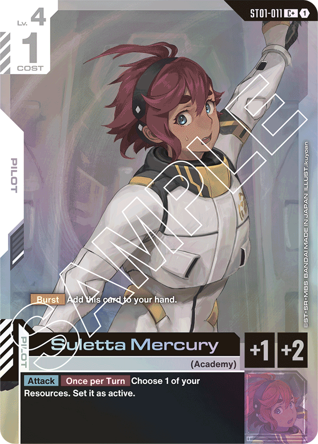 Suletta Mercury (C+) - Starter Deck 01: Heroic Beginnings - C+ - ST01-011