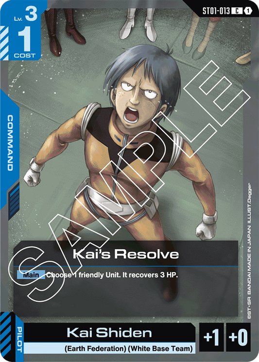 Kai's Resolve - Starter Deck 01: Heroic Beginnings - Common - ST01-013