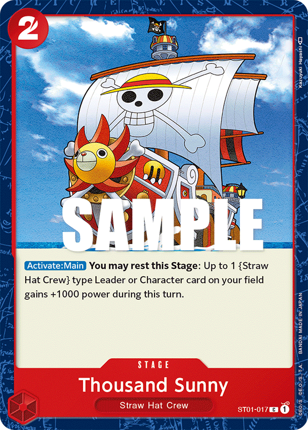 Thousand Sunny - Starter Deck 1: Straw Hat Crew - C - ST01-017