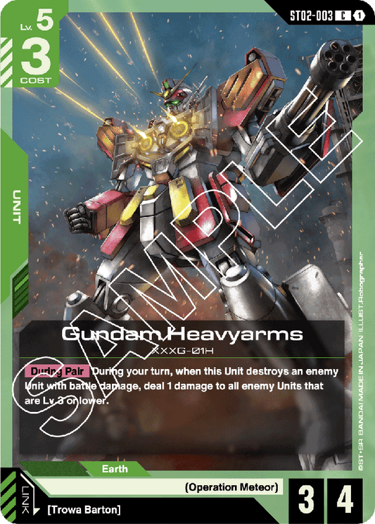Gundam Heavyarms - Starter Deck 02: Wings of Advance - Common - ST02-003