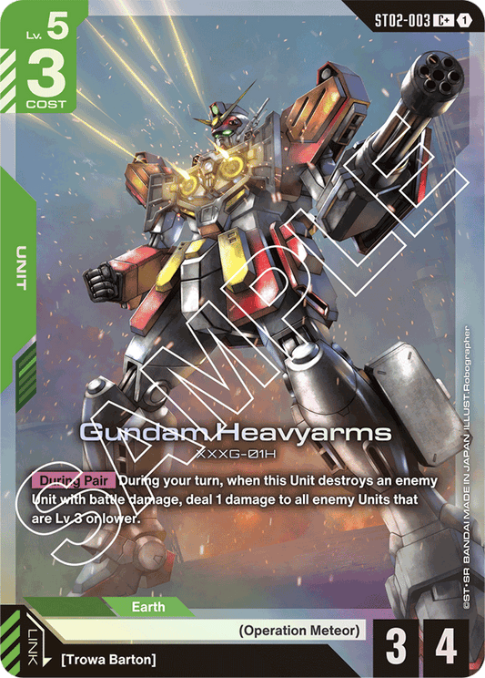 Gundam Heavyarms (C+) - Starter Deck 02: Wings of Advance - C+ - ST02-003