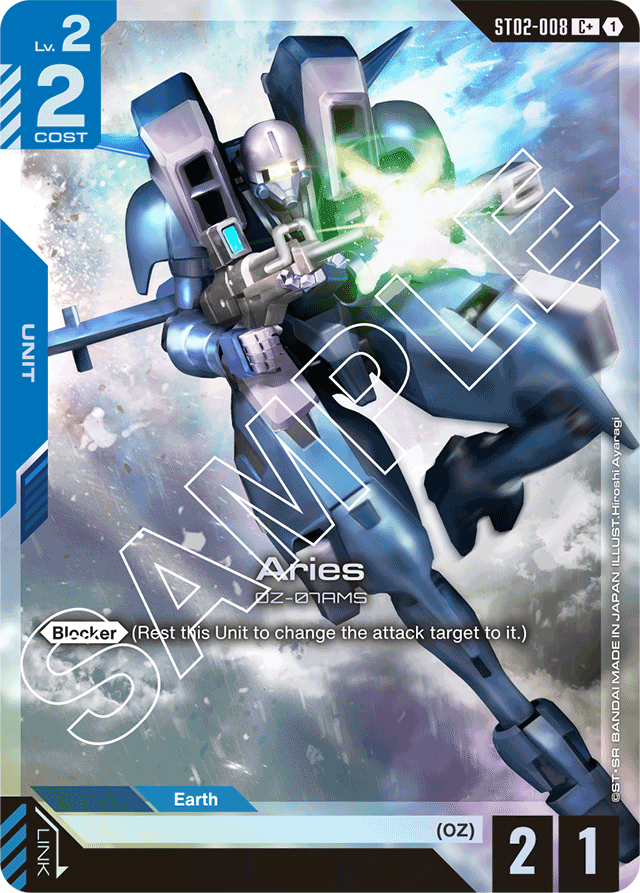 Aries (C+) - Starter Deck 02: Wings of Advance - C+ - ST02-008