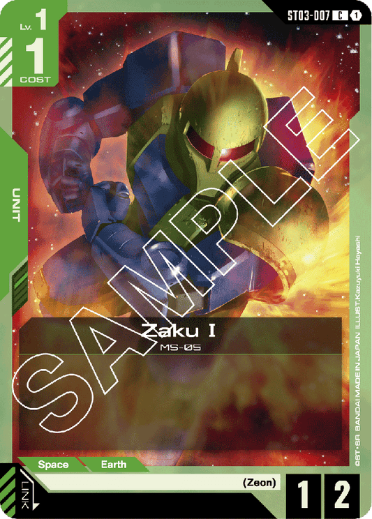 Zaku I - Starter Deck 03: Zeon's Rush - Common - ST03-007