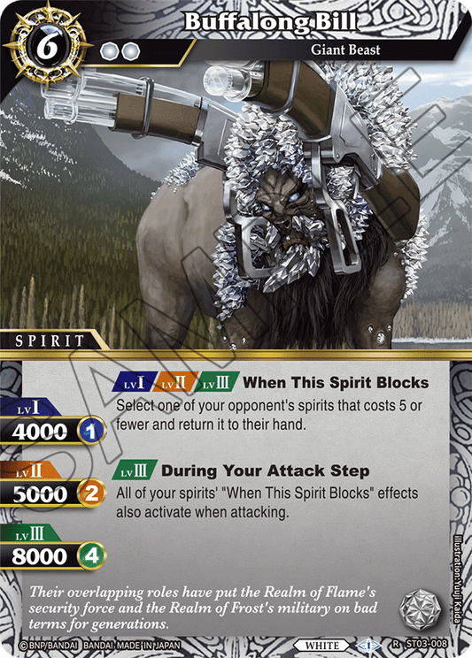Buffalong Bill - Starter Deck 03: Aegis of the Machine - Rare - ST03-008