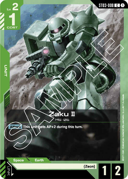 Zaku II - Starter Deck 03: Zeon's Rush - Common - ST03-008