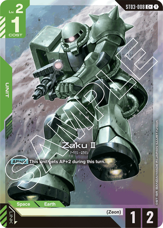 Zaku II (C+) - Starter Deck 03: Zeon's Rush - C+ - ST03-008