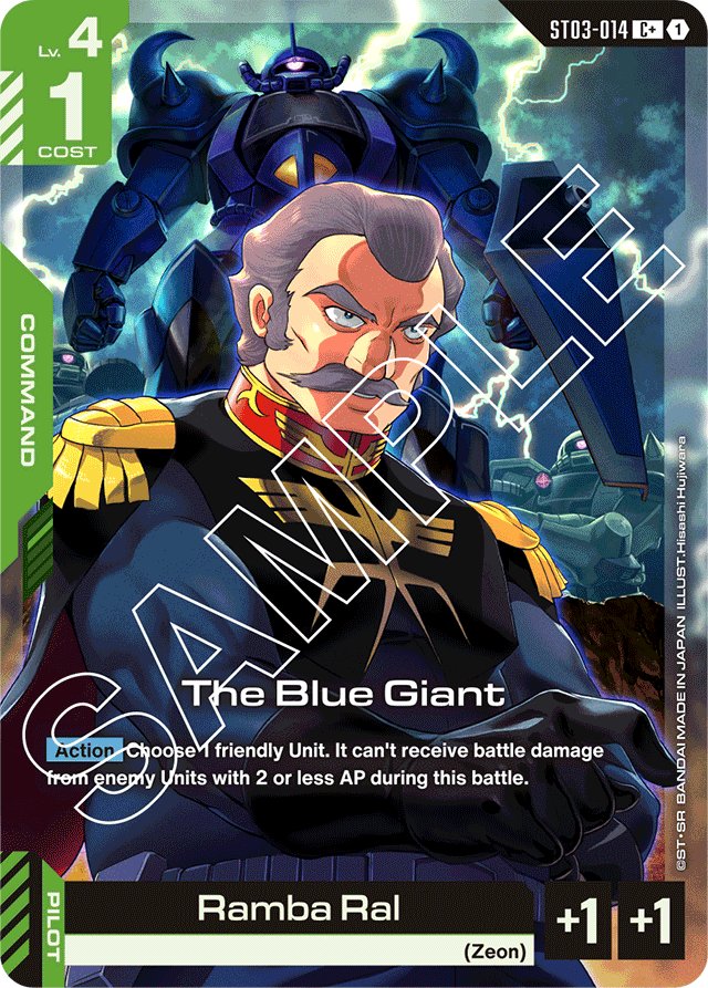 The Blue Giant (C+) - Starter Deck 03: Zeon's Rush - C+ - ST03-014