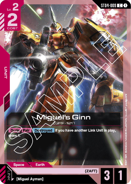 Miguel's Ginn - Starter Deck 04: SEED Strike - Common - ST04-009