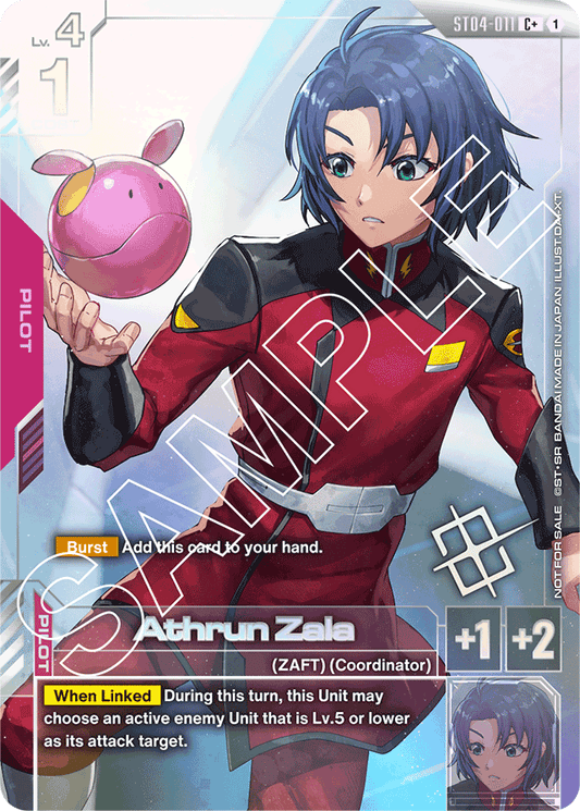 Athrun Zala (Store Tournament Winner Pack 01) - Gundam Promotional Cards - C+ - ST04-011