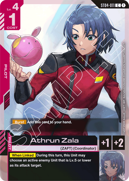 Athrun Zala (Store Tournament Participant Pack 01) - Gundam Promotional Cards - Common - ST04-011