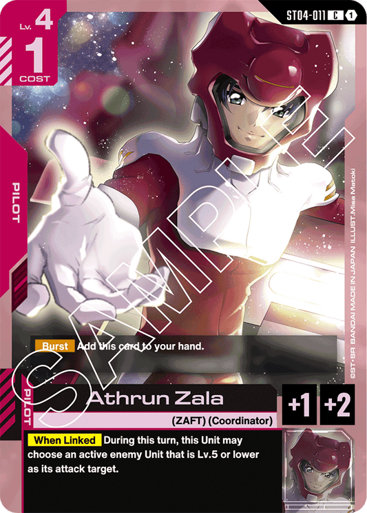 Athrun Zala - Starter Deck 04: SEED Strike - Common - ST04-011