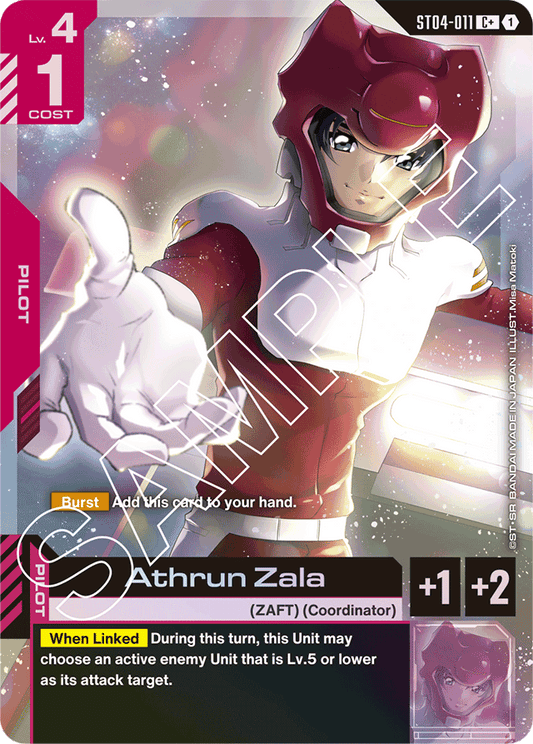 Athrun Zala (C+) - Starter Deck 04: SEED Strike - C+ - ST04-011