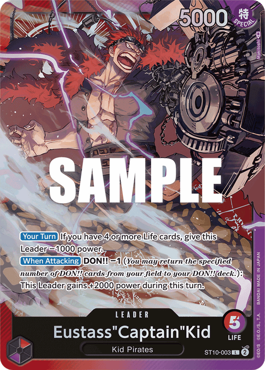 Eustass"Captain"Kid (003) - Ultra Deck: The Three Captains - L - ST10-003