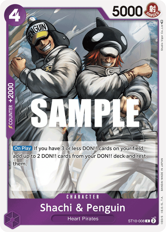 Shachi & Penguin - Ultra Deck: The Three Captains - C - ST10-008