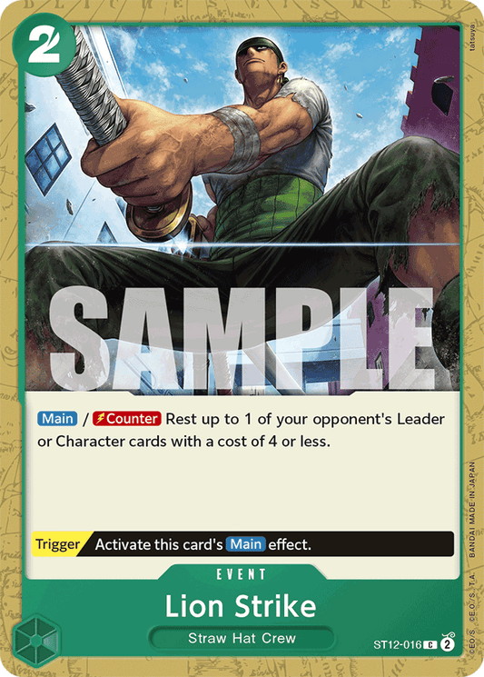 Lion Strike - Starter Deck 12: Zoro and Sanji - C - ST12-016