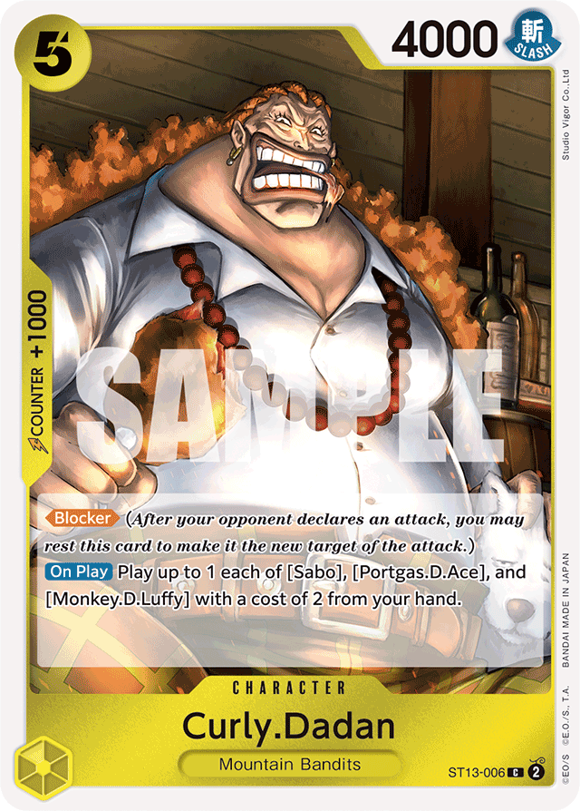 Curly.Dadan - Ultra Deck: The Three Brothers - C - ST13-006