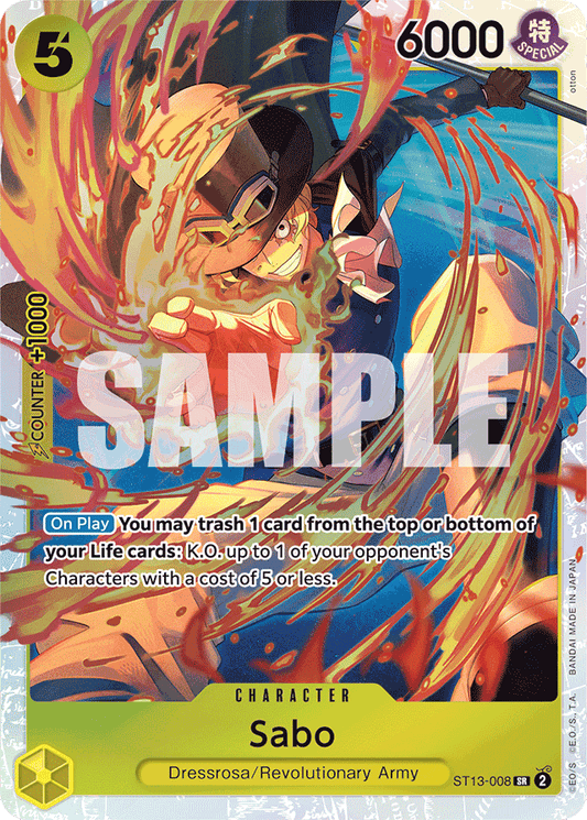 Sabo (008) - Ultra Deck: The Three Brothers - SR - ST13-008