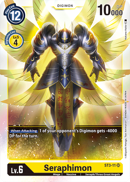 Seraphimon - Starter Deck 03: Heaven's Yellow - Super Rare - ST3-11 SR