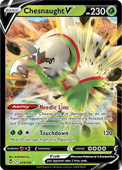 Chesnaught V - SWSH12: Silver Tempest - Ultra Rare - 015/195