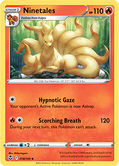 Ninetales - SWSH12: Silver Tempest - Uncommon - 018/195