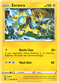 Zeraora - SWSH12: Silver Tempest - Rare - 056/195