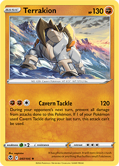 Terrakion - SWSH12: Silver Tempest - Holo Rare - 097/195