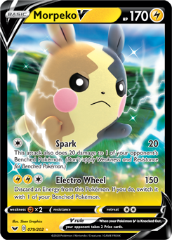 Morpeko V - SWSH01: Sword & Shield Base Set - Ultra Rare - 079/202