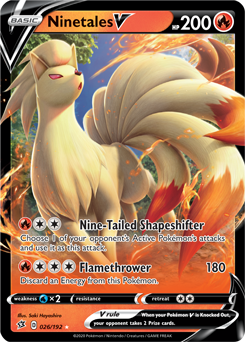 Ninetales V - SWSH02: Rebel Clash - Ultra Rare - 026/192