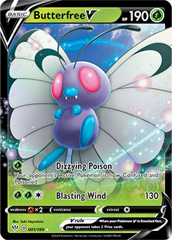 Butterfree V - SWSH03: Darkness Ablaze - Ultra Rare - 001/189