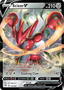 Scizor V - SWSH03: Darkness Ablaze - Ultra Rare - 118/189