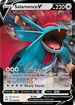 Salamence V - SWSH03: Darkness Ablaze - Ultra Rare - 143/189