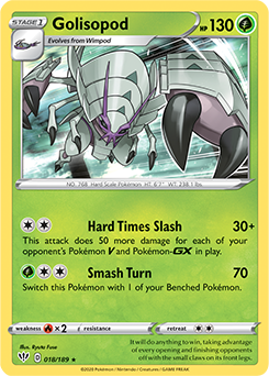 Golisopod - SWSH03: Darkness Ablaze - Holo Rare - 018/189