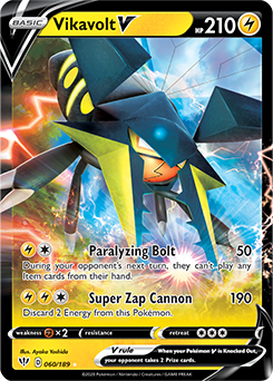 Vikavolt V - SWSH03: Darkness Ablaze - Ultra Rare - 060/189