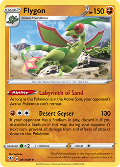 Flygon - SWSH03: Darkness Ablaze - Rare - 091/189