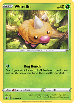 Weedle - SWSH04: Vivid Voltage - Common - 001/185