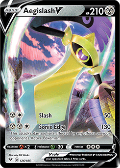 Aegislash V - SWSH04: Vivid Voltage - Ultra Rare - 126/185