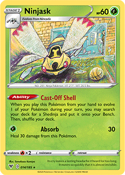 Ninjask - SWSH04: Vivid Voltage - Rare - 014/185