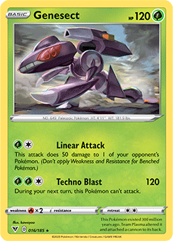 Genesect - SWSH04: Vivid Voltage - Holo Rare - 016/185