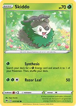 Skiddo - SWSH04: Vivid Voltage - Common - 017/185