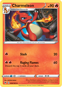 Charmeleon - SWSH04: Vivid Voltage - Uncommon - 024/185