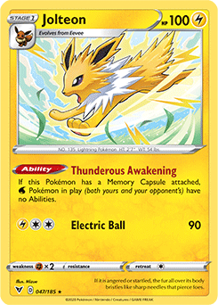 Jolteon - SWSH04: Vivid Voltage - Rare - 047/185