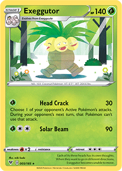 Exeggutor - SWSH04: Vivid Voltage - Rare - 005/185