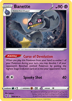 Banette - SWSH04: Vivid Voltage - Rare - 068/185